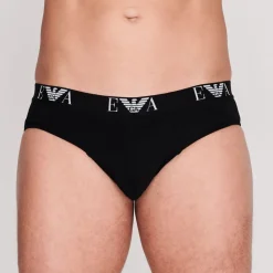 Underwear And Socks*Emporio Armani EA7 3 Pack Briefs in Black
