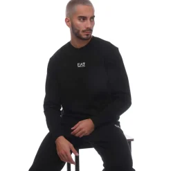Tracksuits*Emporio Armani EA7 Core Identity Cotton Blend Tracksuit in Black