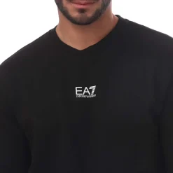 Tracksuits*Emporio Armani EA7 Core Identity Cotton Blend Tracksuit in Black