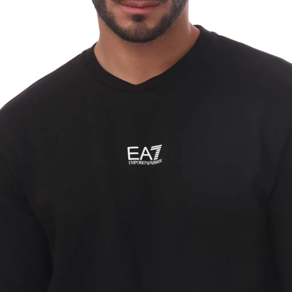 Tracksuits*Emporio Armani EA7 Core Identity Cotton Blend Tracksuit in Black