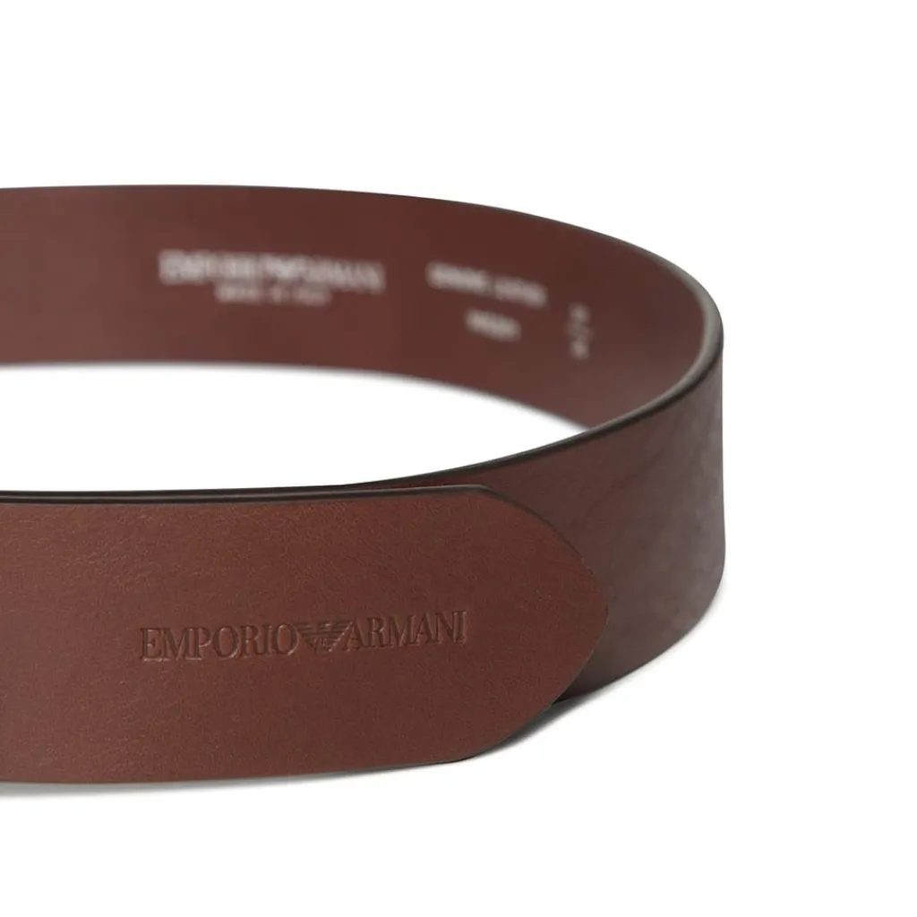 Belts*Emporio Armani EA7 Eagle Belt in Brown