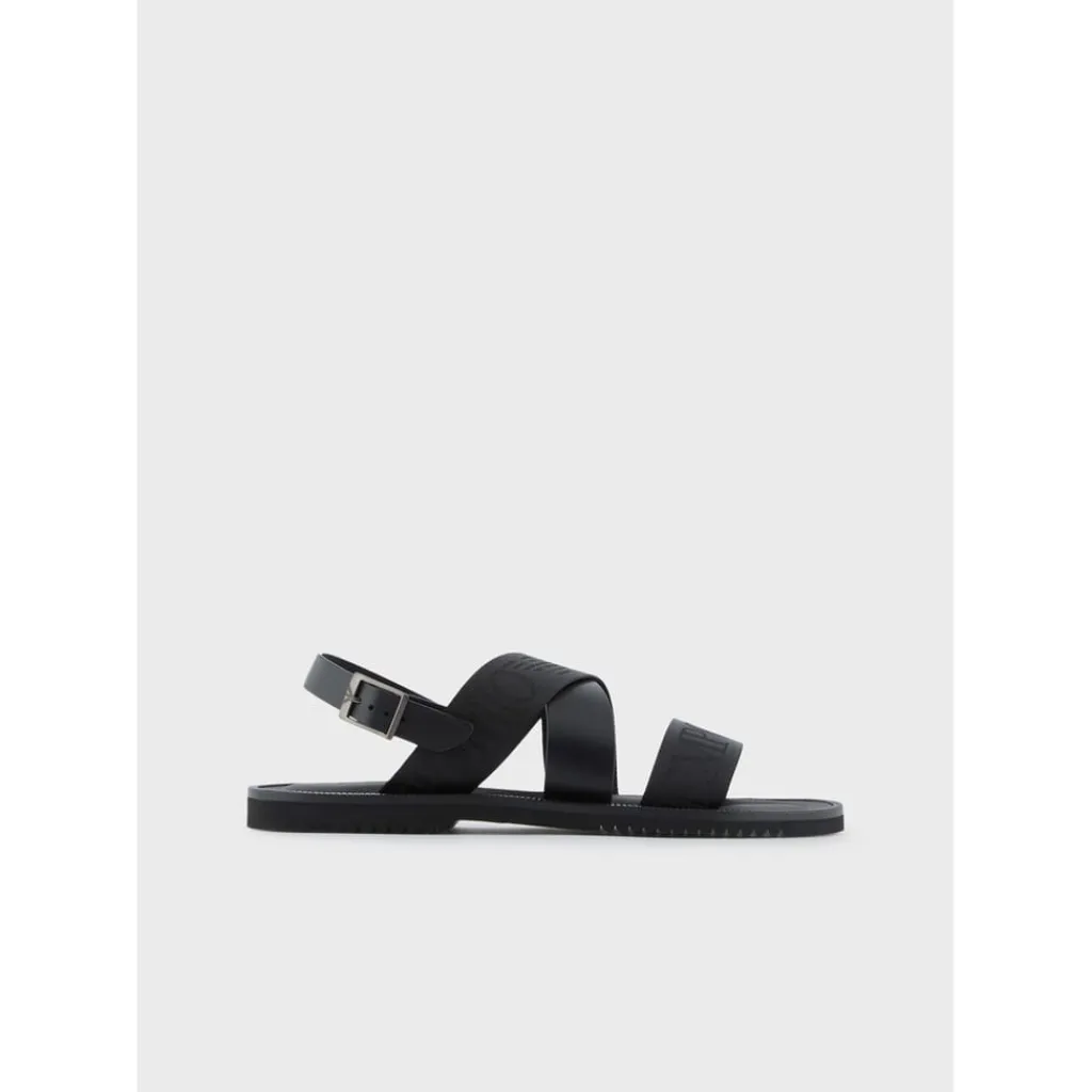Beach Shoes*Emporio Armani EA7 Flatform Sandals in Black