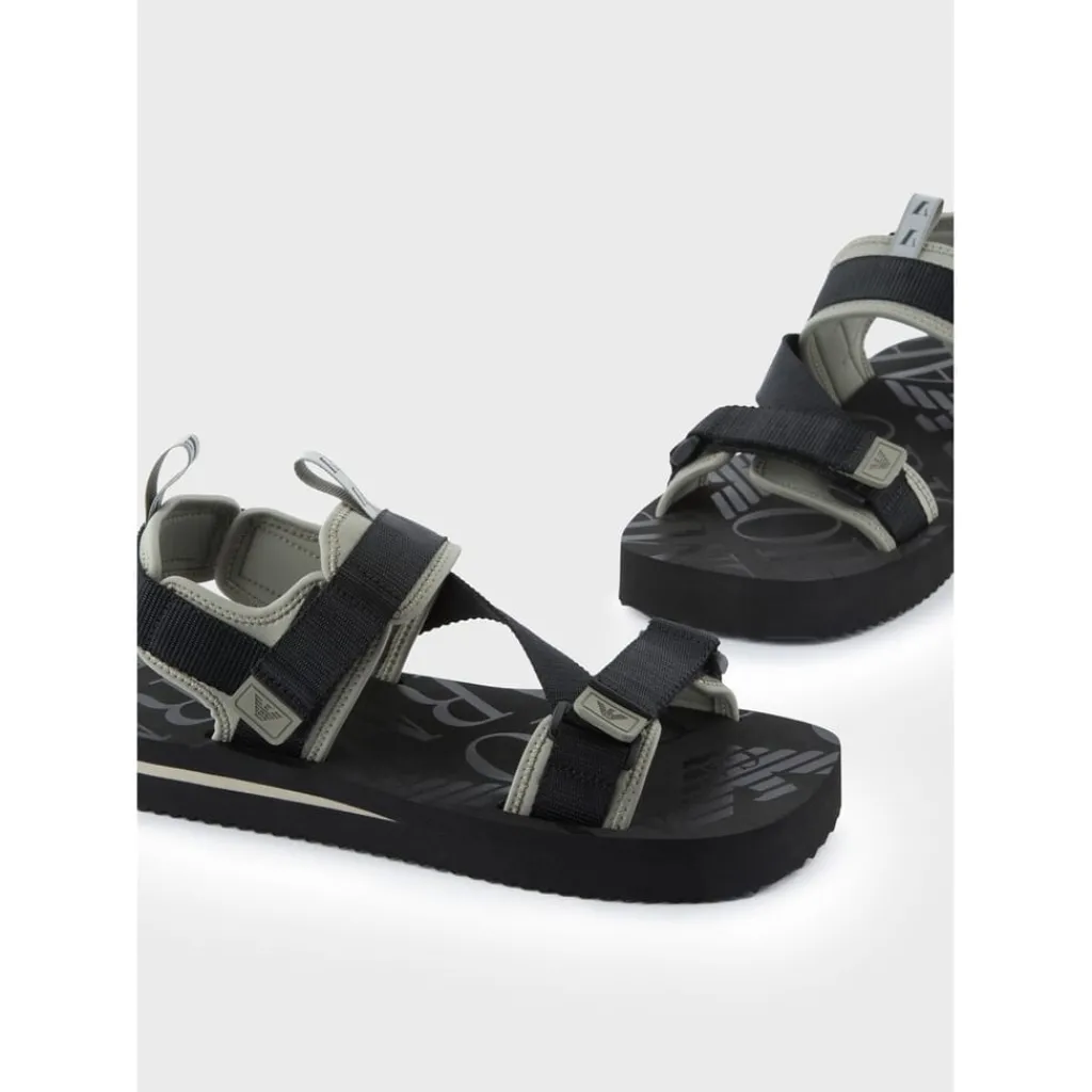 Beach Shoes*Emporio Armani EA7 Flatform Sandals in Purple