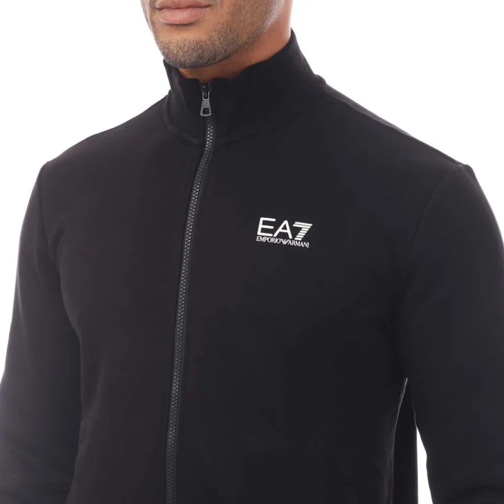 Tracksuits*Emporio Armani EA7 Full-Zip Tracksuit in Black