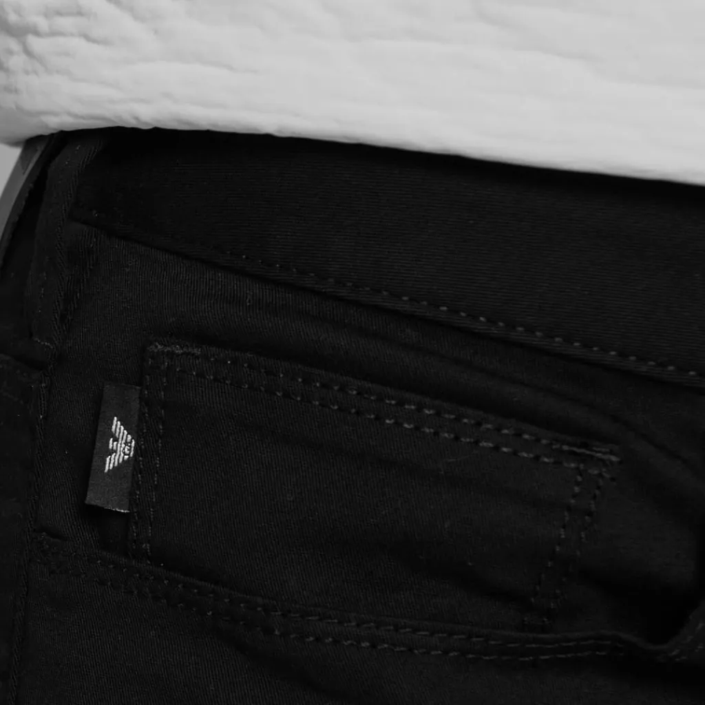 Jeans*Emporio Armani EA7 J06 Slim Gabardine Jeans in Black