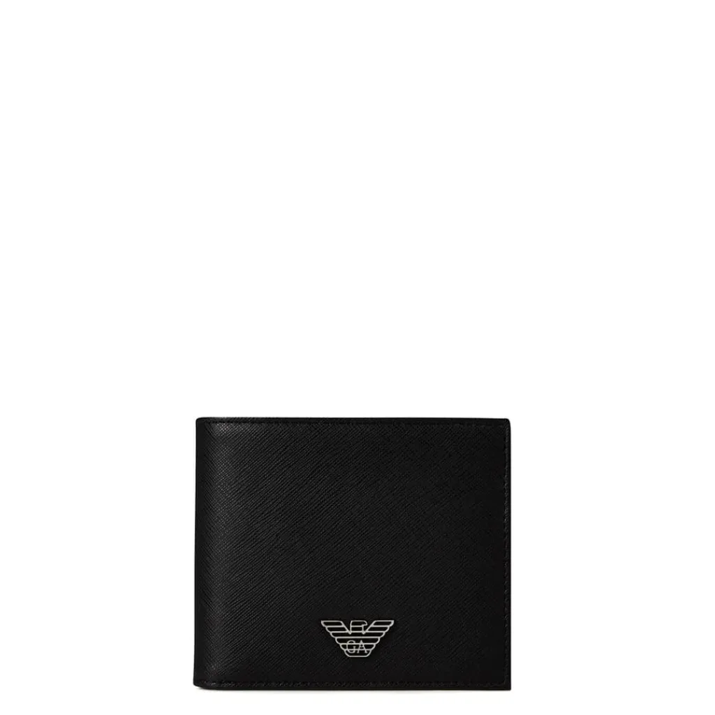 Wallets*Emporio Armani EA7 Logo Badge Cardholder in Black
