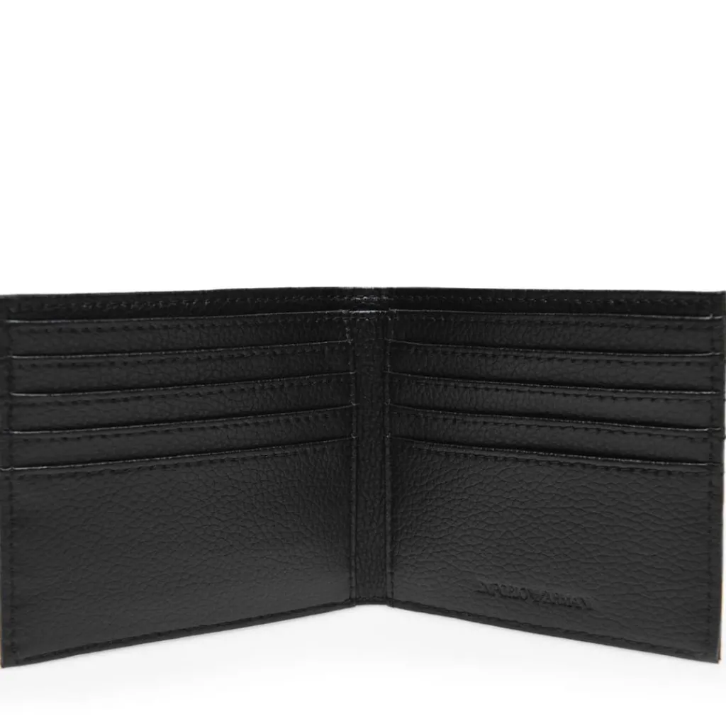 Wallets*Emporio Armani EA7 Logo Billfold Wallet in Black