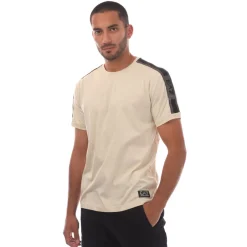 T-Shirts And Vests*Emporio Armani EA7 Logo Series Cotton-Jersey T-Shirt in Beige