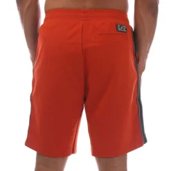 Shorts*Emporio Armani EA7 Logo Series Cotton-Blend Bermuda Shorts in Orange