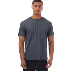 T-Shirts And Vests*Emporio Armani EA7 Logo Tape T-Shirt in Grey