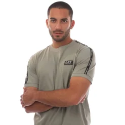 T-Shirts And Vests*Emporio Armani EA7 Logo Tape T-Shirt in Grey