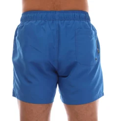 Shorts*Emporio Armani EA7 Logo Tape Swim Shorts in Blue