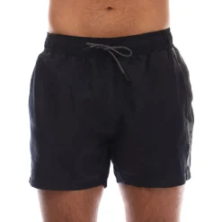 Shorts*Emporio Armani EA7 Logo Tape Swim Shorts in Navy