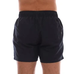 Shorts*Emporio Armani EA7 Logo Tape Swim Shorts in Navy