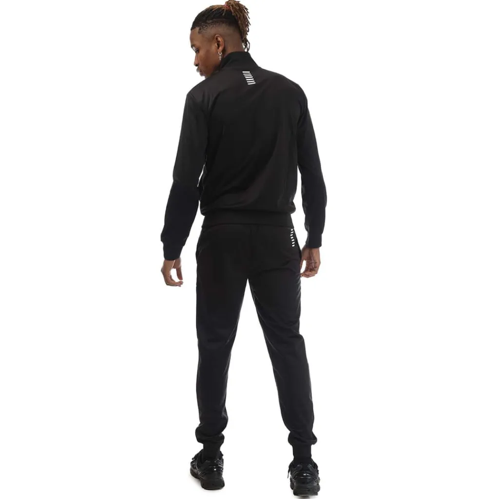 Tracksuits*Emporio Armani EA7 Recycled Technical-Fabric Core Identity Tracksuit in Black
