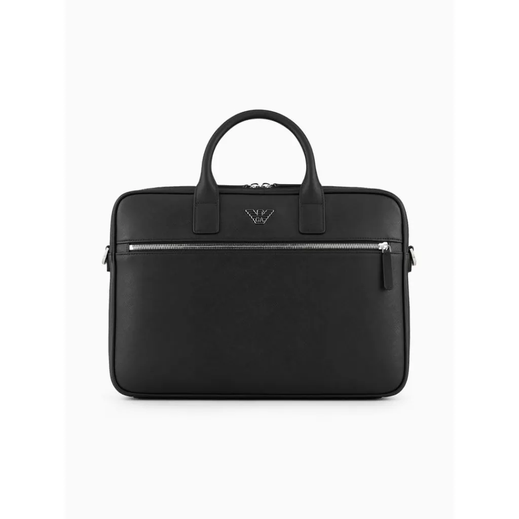 Bags*Emporio Armani EA7 Regenerated Business Bag in Black