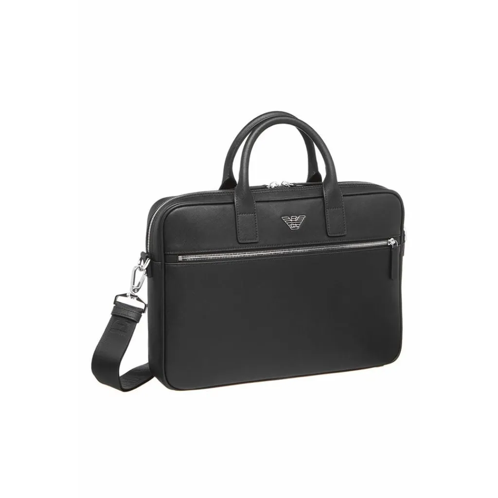 Bags*Emporio Armani EA7 Regenerated Business Bag in Black
