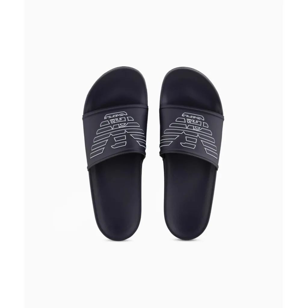 Beach Shoes*Emporio Armani EA7 Sliders in Blue