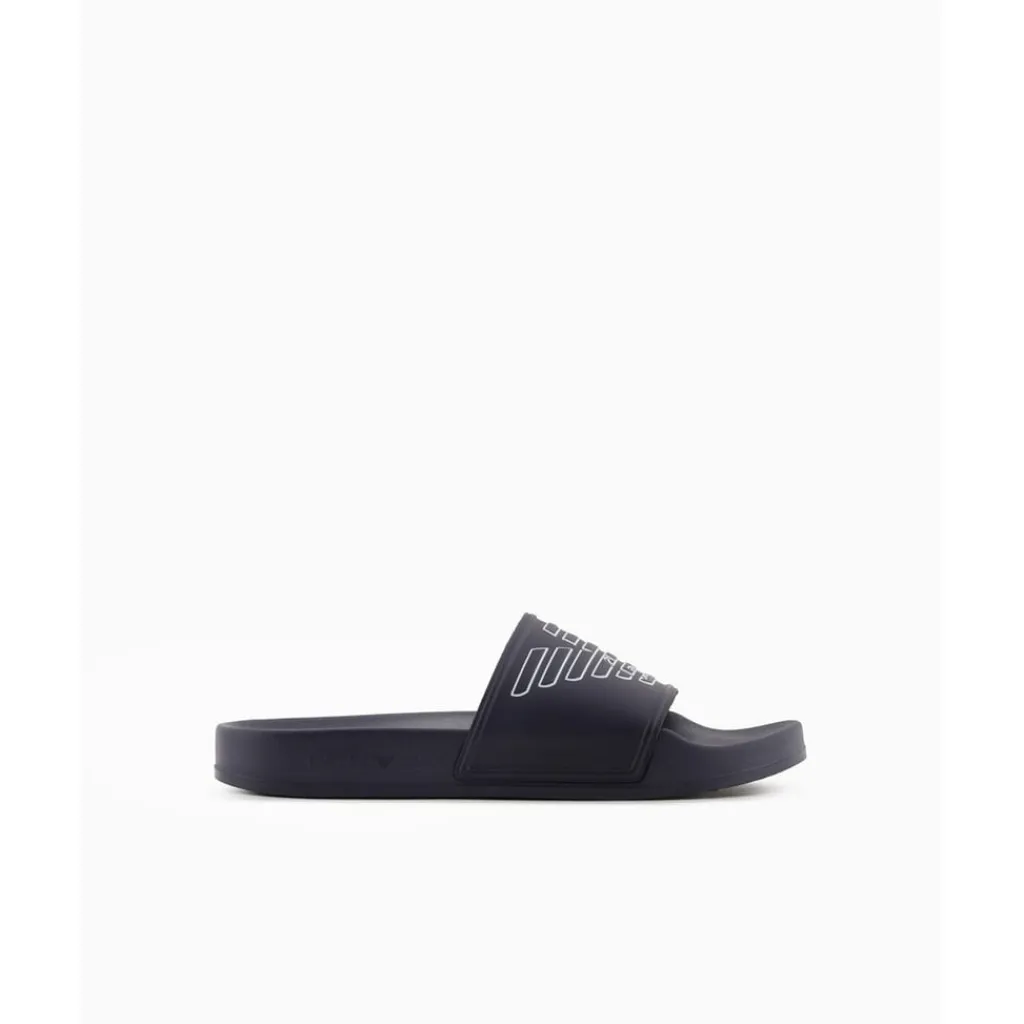 Beach Shoes*Emporio Armani EA7 Sliders in Blue