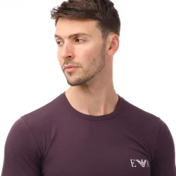 T-Shirts And Vests|Underwear And Socks*Emporio Armani Loungewear Fitted Mock Neck Top in Navy