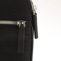 Bags*Emporio Armani Nylon Allover Jacquard Logo Shoulder Bag in Black