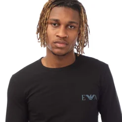 T-Shirts And Vests*Emporio Armani Slim-Fit Long Sleeve T-Shirt in Black