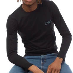 T-Shirts And Vests*Emporio Armani Slim-Fit Long Sleeve T-Shirt in Black