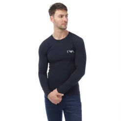 T-Shirts And Vests*Emporio Armani Slim-Fit Long Sleeve T-Shirt in Navy