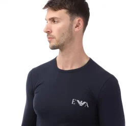 T-Shirts And Vests*Emporio Armani Slim-Fit Long Sleeve T-Shirt in Navy