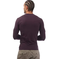 T-Shirts And Vests*Emporio Armani Slim-Fit Long Sleeve T-Shirt in Purple