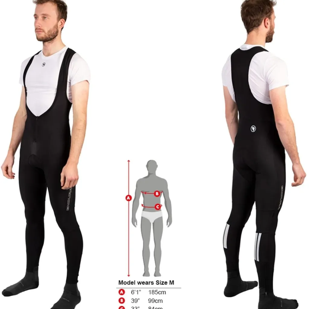 Fitness And Gym Pants*Endura Fs260 Pro Thermal Bib Tights in Black