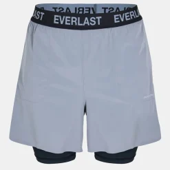 Fitness And Gym Shorts*Everlast 2in1 5in in Grey