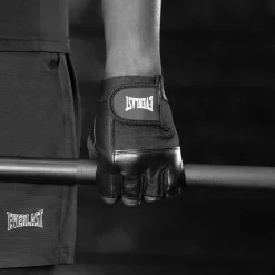 Gloves-Scarves-Umbrellas*Everlast Leather Fitness Gloves in Black