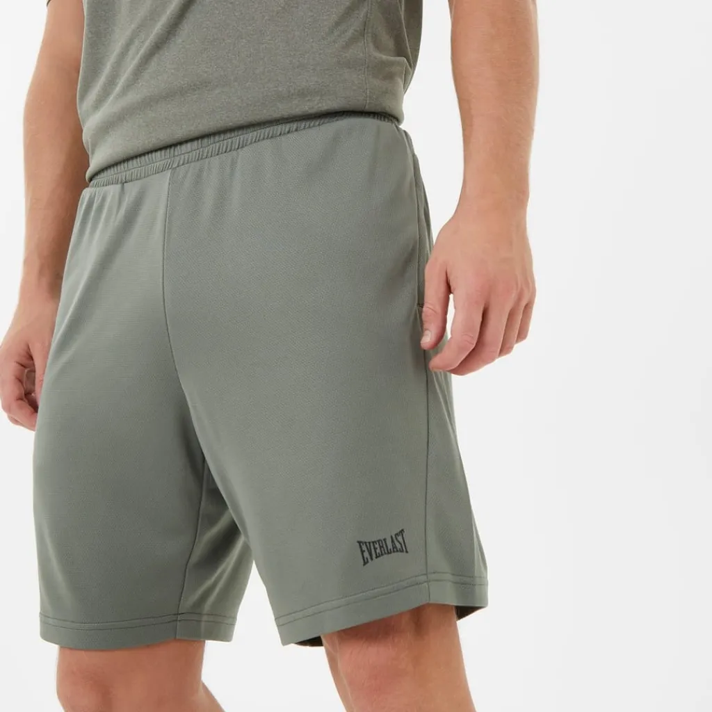 Fitness And Gym Shorts*Everlast Mens 8 Inch Shorts in Green
