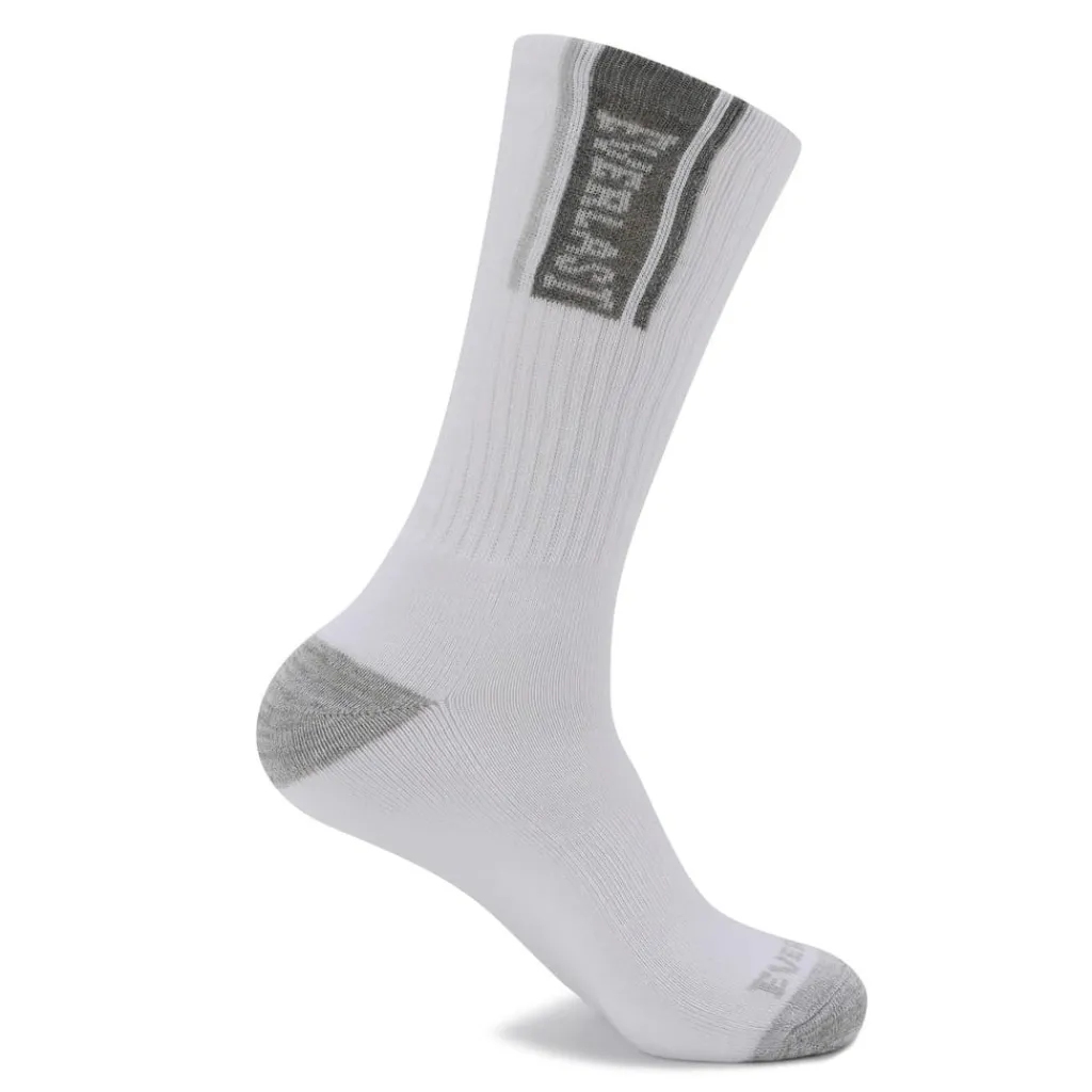 Underwear And Socks*Everlast Mens 6pk Crew Sock in White