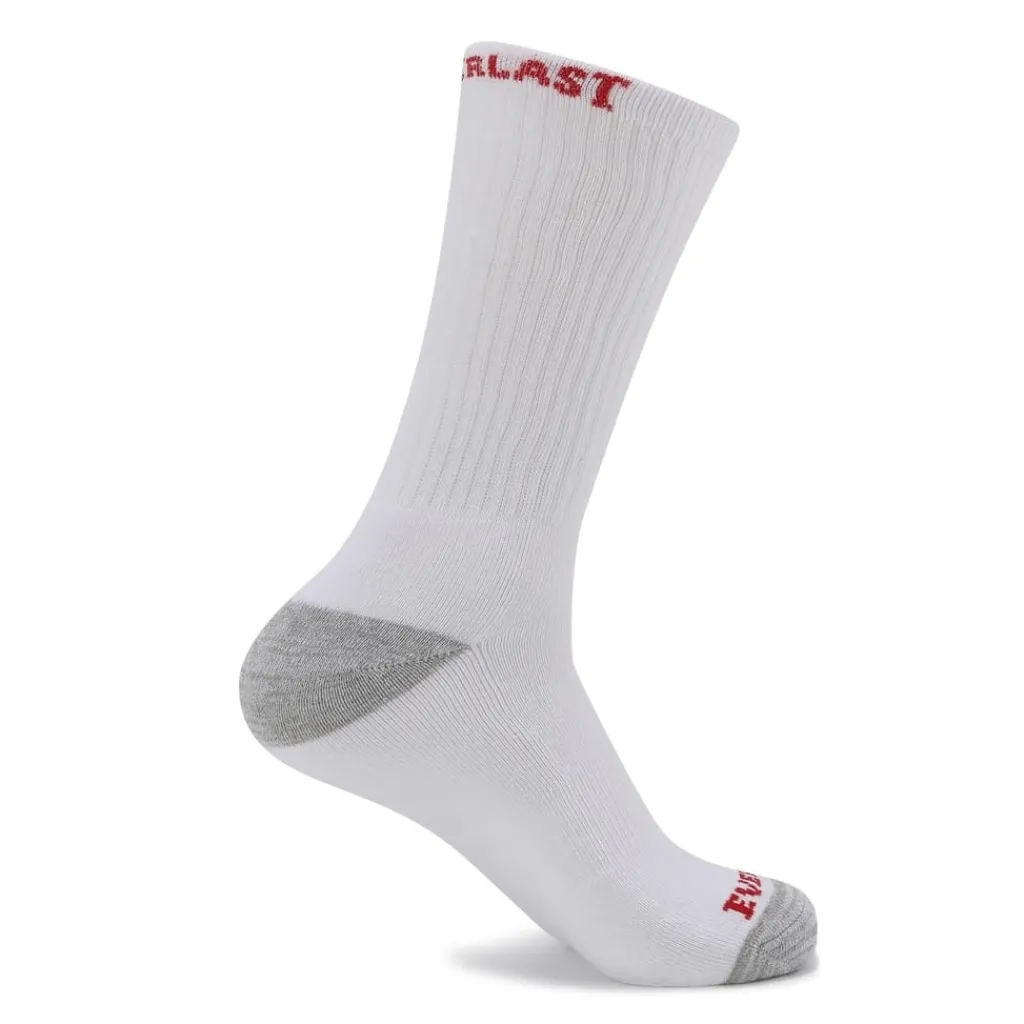 Underwear And Socks*Everlast Mens 6pk Crew Sock in White