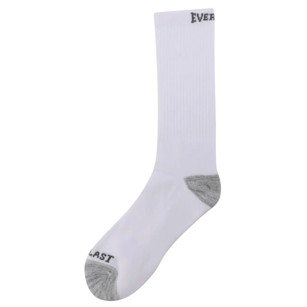Underwear And Socks*Everlast Mens 6pk Crew Sock in White