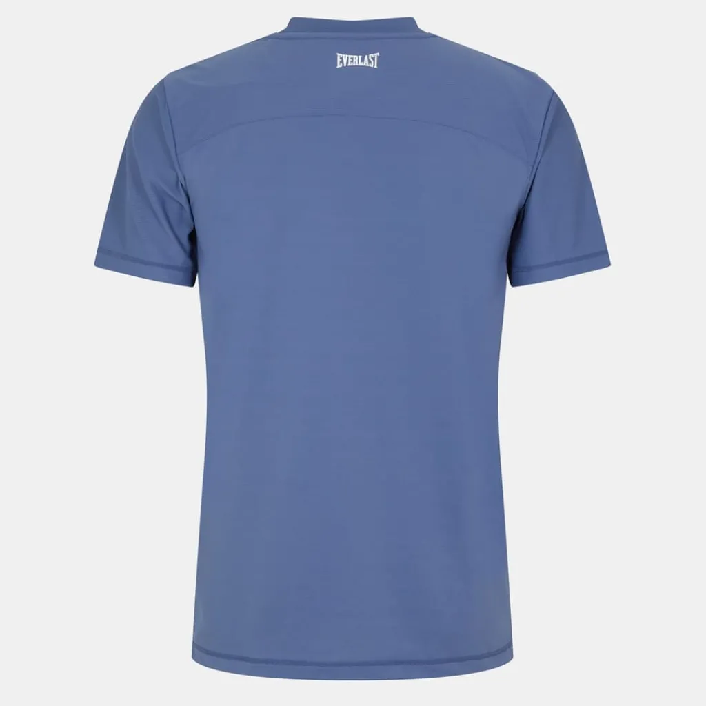 Fitness And Gym Tops*Everlast Stripe Regular Fit Crew Neck T-Shirt in Blue