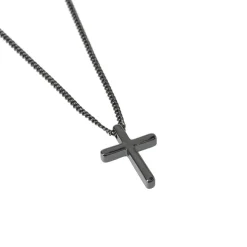 Jewellery-Watches*Fabric Cross Necklace in Metallics