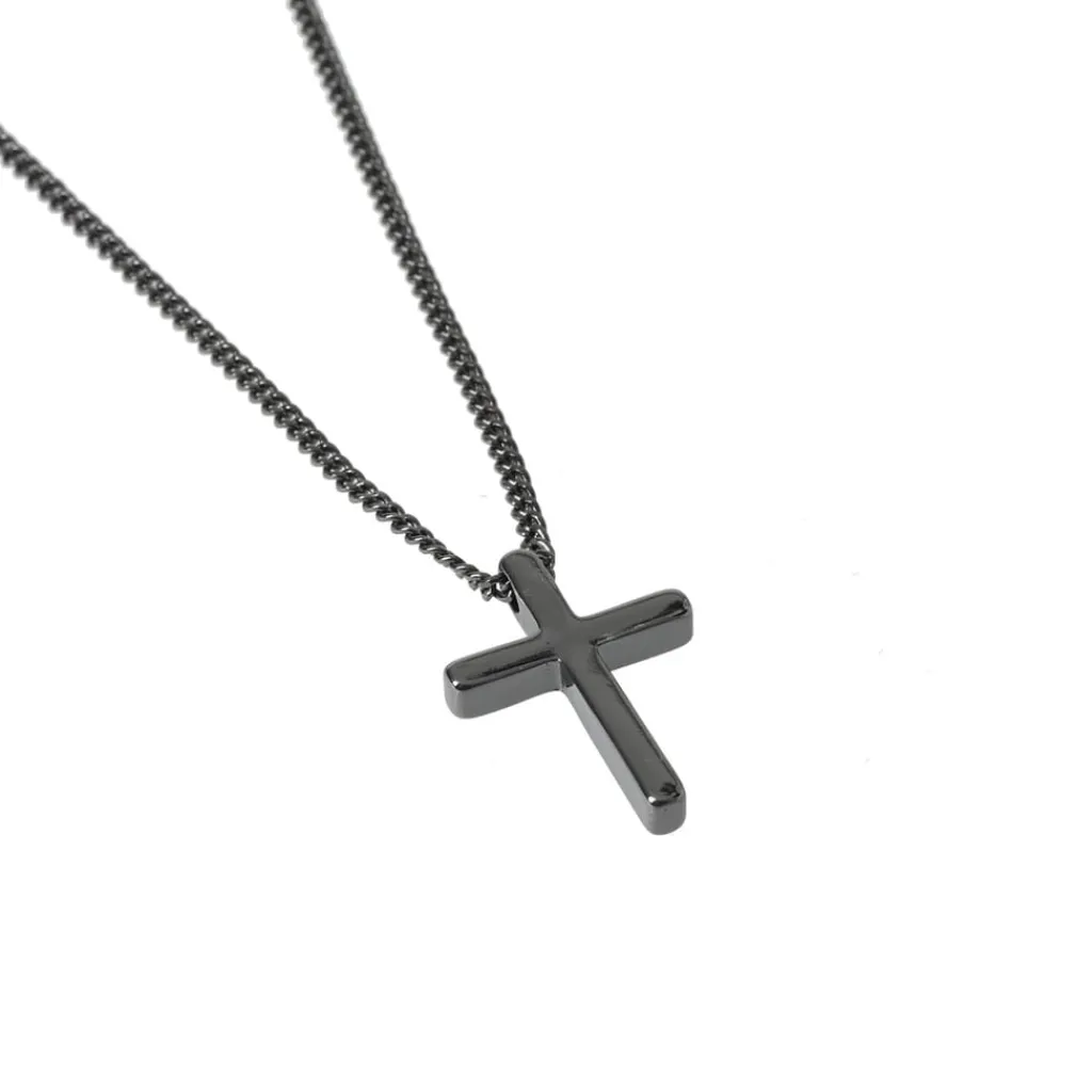 Jewellery-Watches*Fabric Cross Necklace in Metallics
