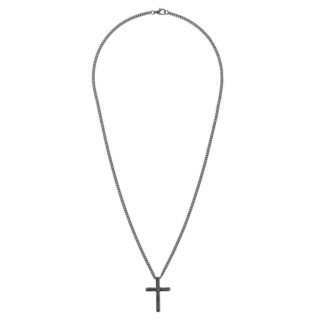 Jewellery-Watches*Fabric Cross Necklace in Metallics