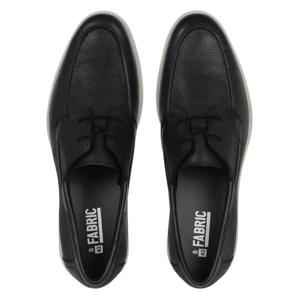 Footwear|Shoes*Fabric Leather Lace in Black