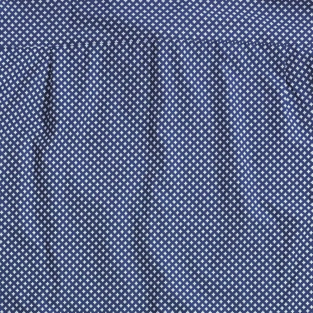 Shirts*Fabric Short Sleeve Poplin Shirt in Blue
