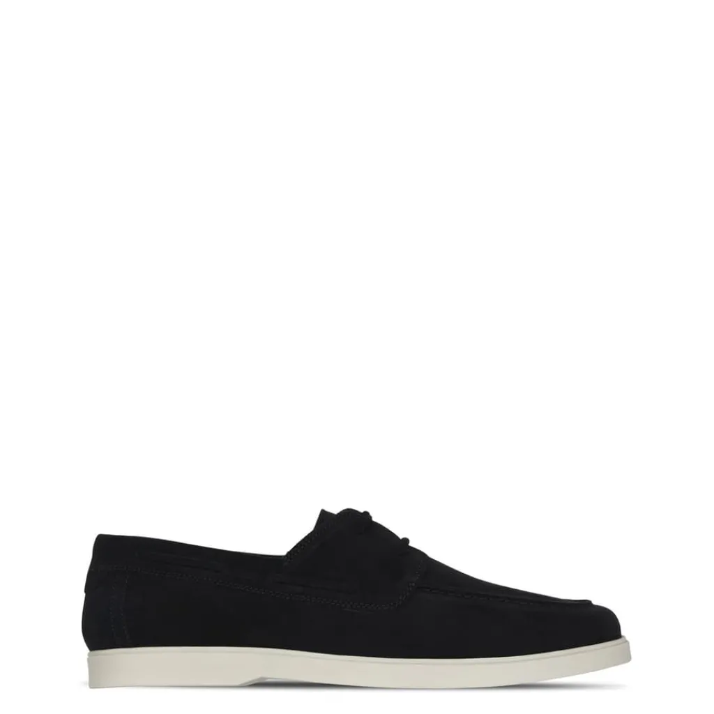 Shoes*Fabric Suede Lace up in Black