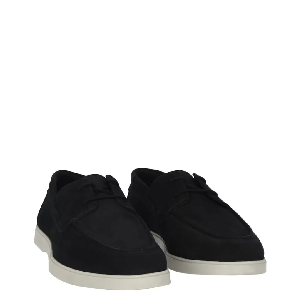 Shoes*Fabric Suede Lace up in Black