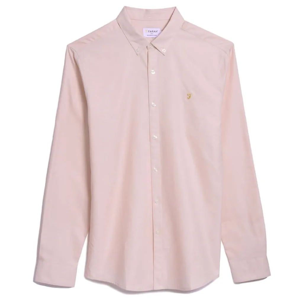 Shirts*Farah Brewer Slim-Fit Shirt in Pink