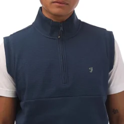 Coats And Jackets*Farah Clint Midlayer Gilet in Dark Blue