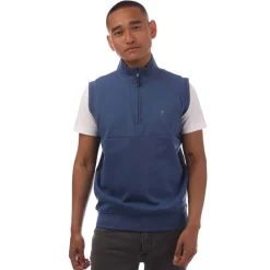Coats And Jackets*Farah Clint Midlayer Gilet in Royal Blue
