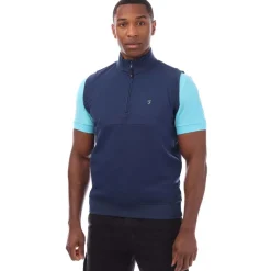 Coats And Jackets*Farah Clint Midlayer Gilet in Blue