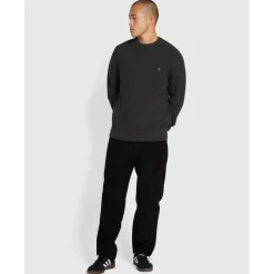 Knitwear*Farah Foraker Crewneck Sweatshirt in Black